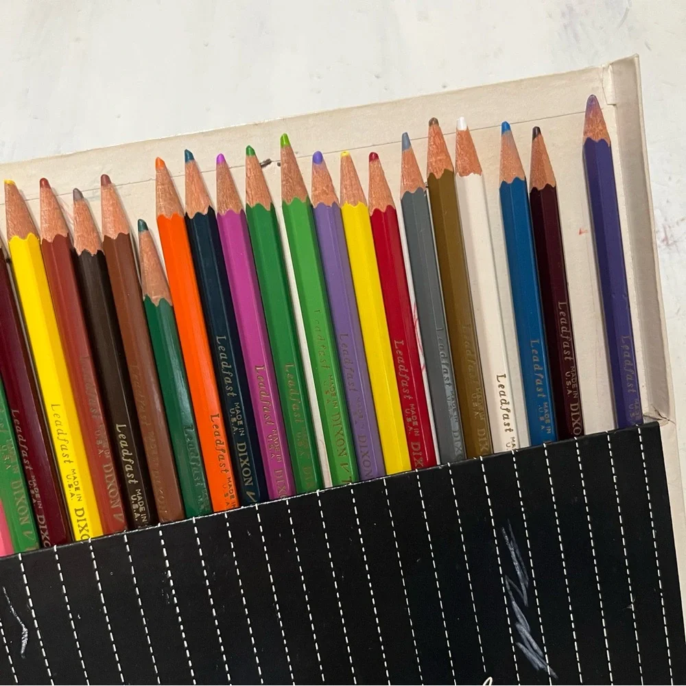 Vintage Dixon Thinex Thin Lead Colored Pencils Waterproof